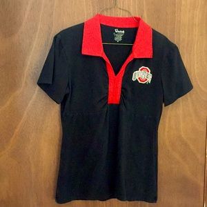 Women’s SS, Med, The OSU Buckeye, Collared Shirt